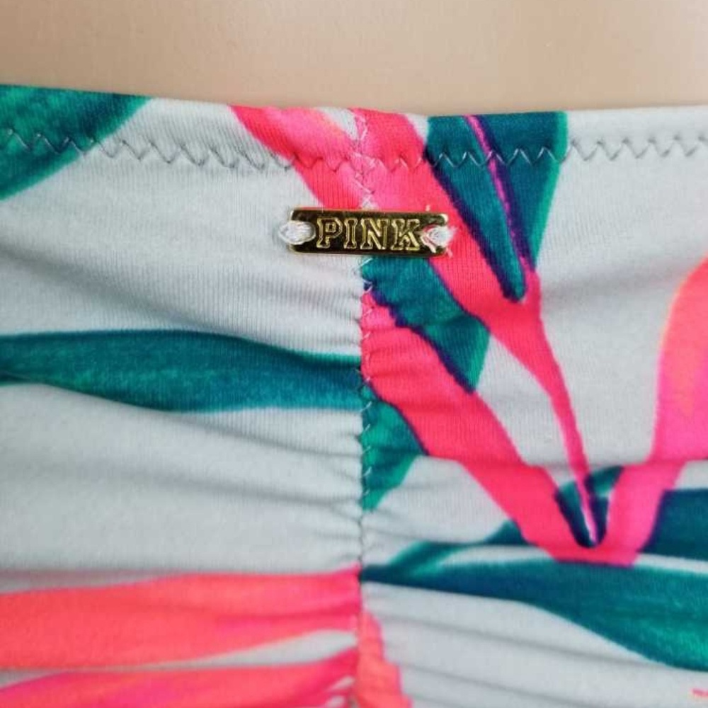 VS PK Ruched Front Itsy Bikini Bottom-Multi-Size M - Picture 4 of 6